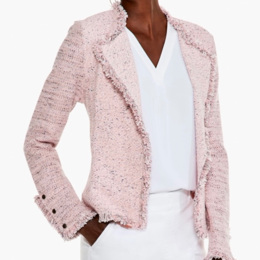 Giftable never worn Nic & Zoe Fringe Mix Knit Jacket